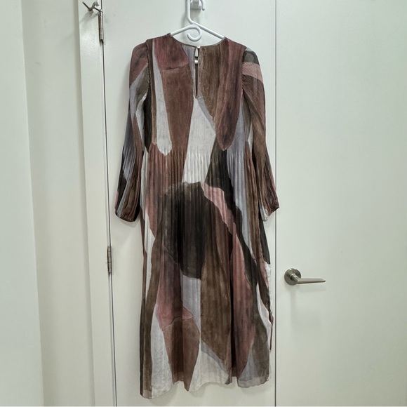 Wilfred women’s summer Midi long sleeves Dress in ink painting xxs - Picture 3 of 11